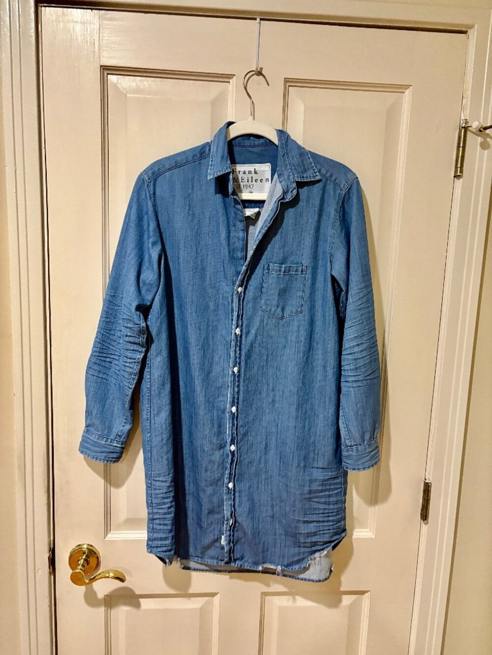 Frank & Eileen Vintage Stonewashed Denim Mary Dress XS
